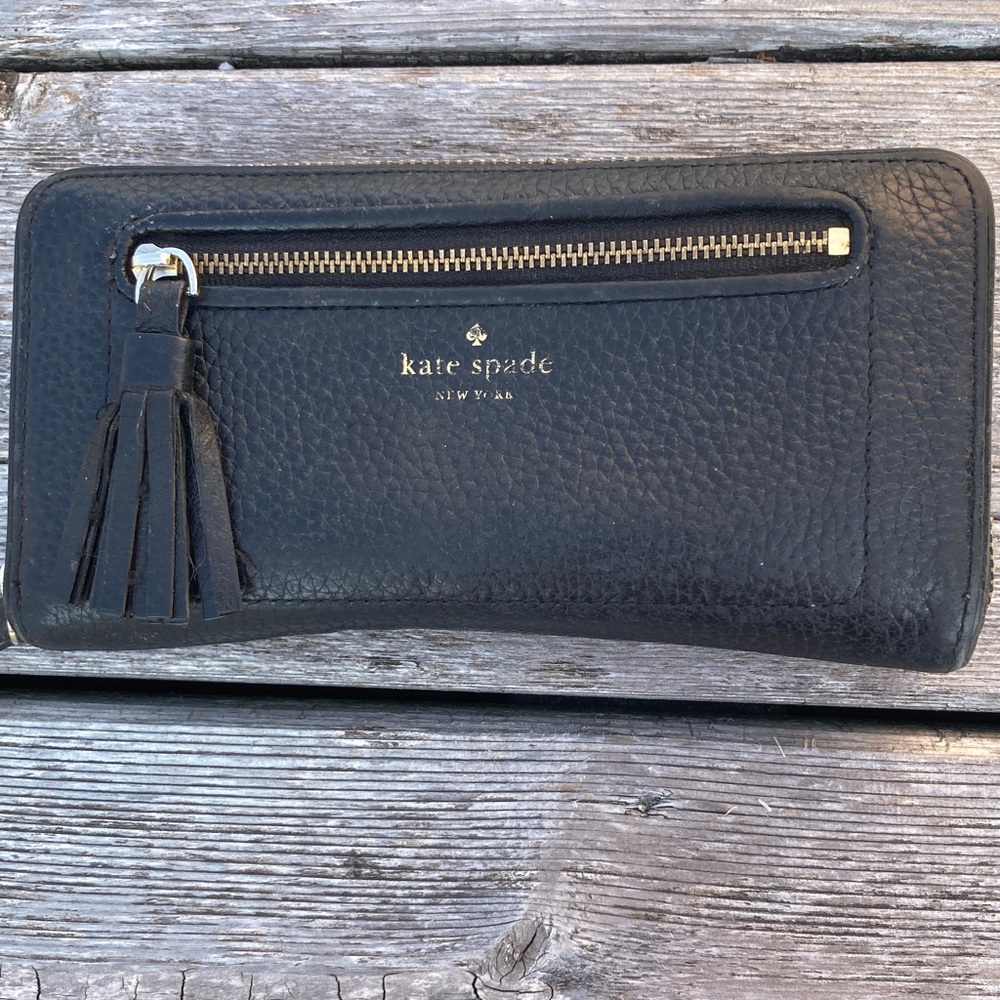 Kate Spade Black Leather Wallet